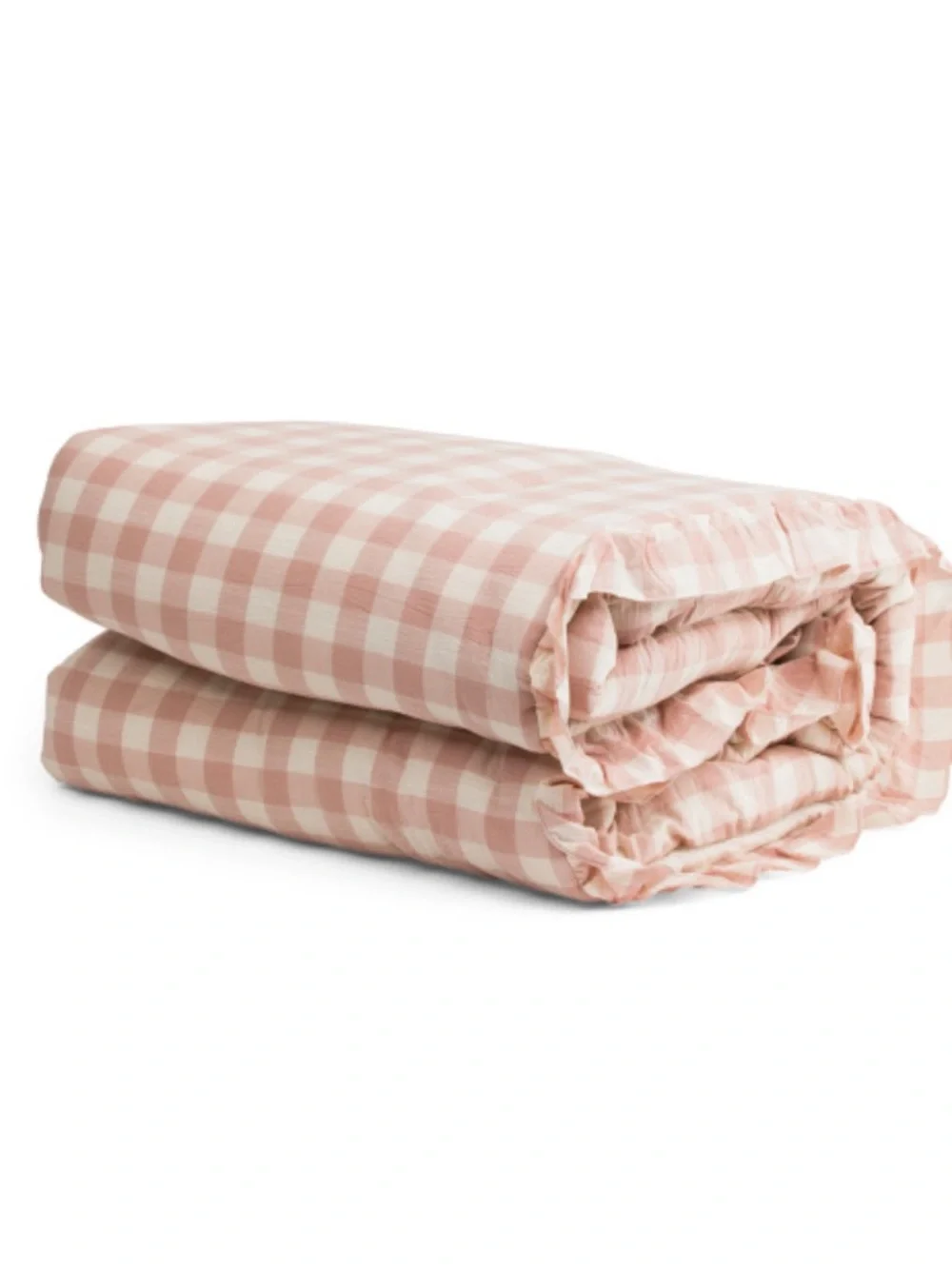 Rachel Zoe Blush Pink Gingham Comforter Set